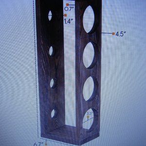 Rustic State Sonoma Wooden Wine Rack NIB Farmhouse Decor